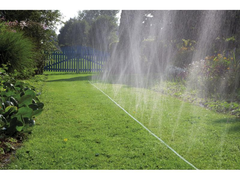 Gardena Schlauchregner 7,5 m mit Armaturen, grün