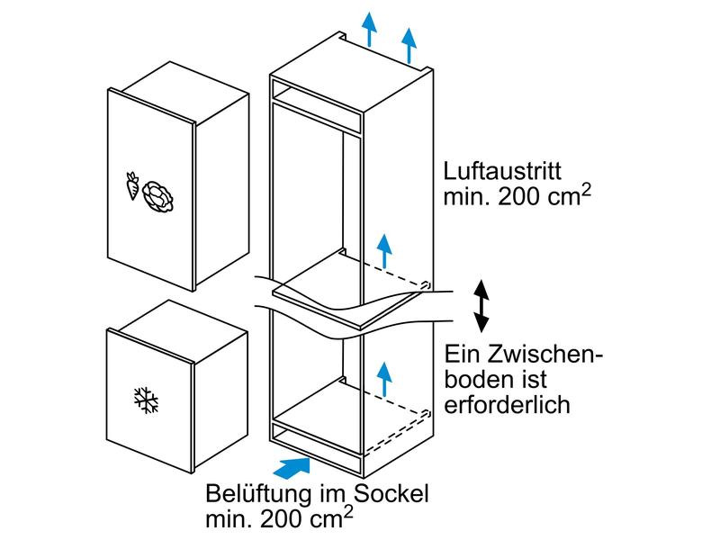 Bosch Einbaugefrierschrank GIV11ADE0 LowFrost