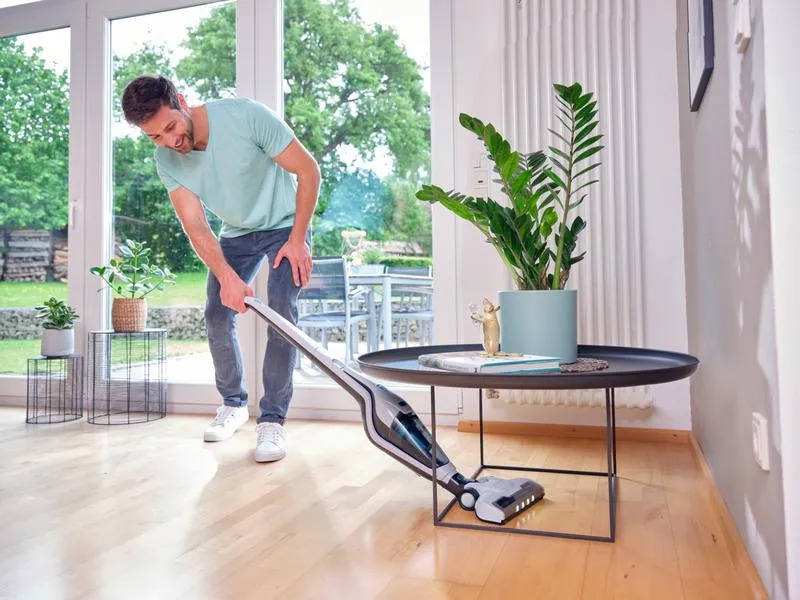 Leifheit Akku-Hand- und Stielsauger Rotaro PowerVac 2in1 16 V, Weiss