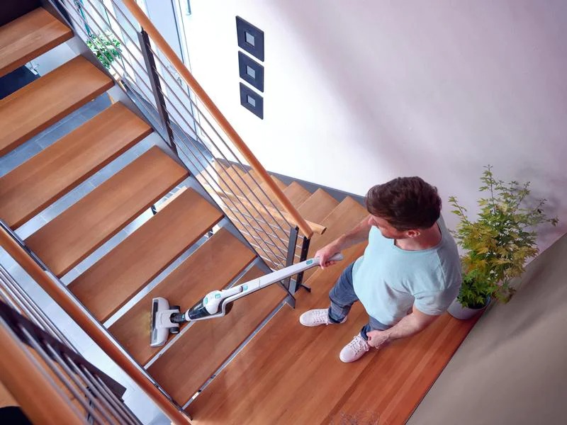 Leifheit Akku-Hand- und Stielsauger Rotaro PowerVac 2in1 16 V, Weiss