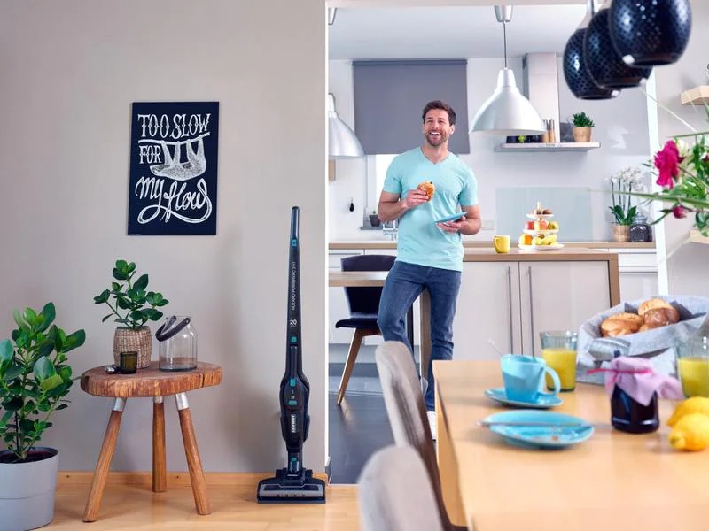 Leifheit Akku-Hand- und Stielsauger Rotaro PowerVac 2in1 Schwarz