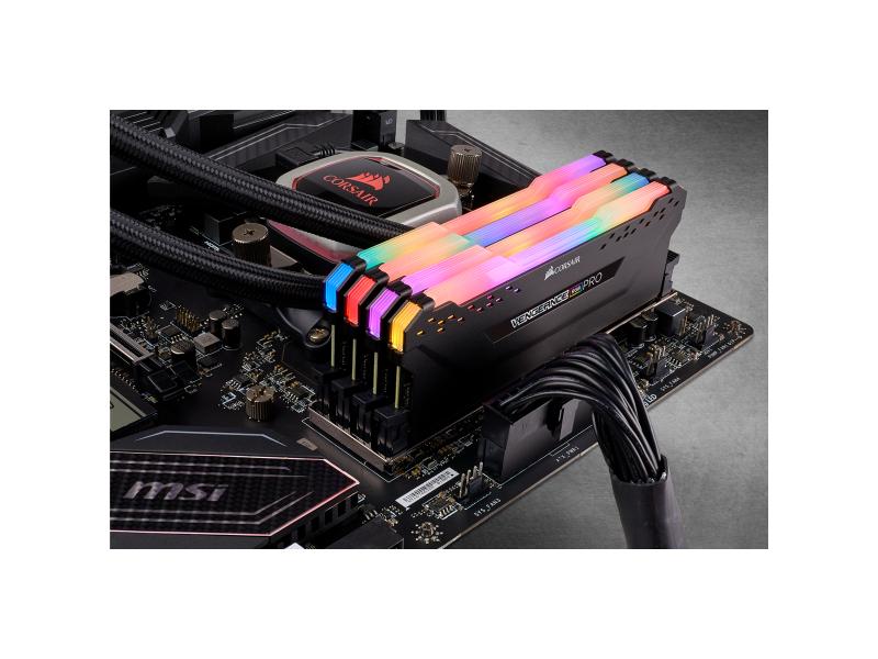 Corsair DDR4-RAM Vengeance RGB PRO Black 3600 MHz 4x 8 GB