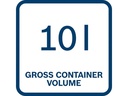 Bosch Professional Akku-Nass-/Trockensauger GAS 18V-10L Solo CLC