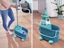 Leifheit Bodenwischer-Set Clean Twist M Ergo mit Rollen
