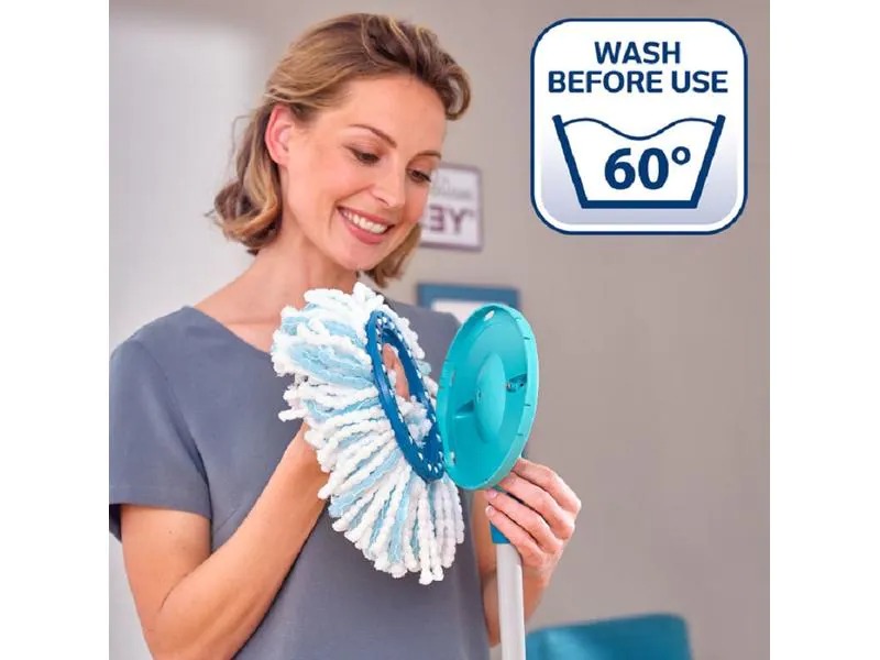 Leifheit Bodenwischer-Set Twist Disc Mop mit Rollwagen
