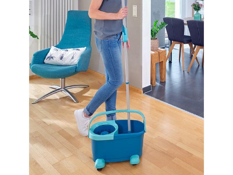 Leifheit Bodenwischer-Set Twist Disc Mop mit Rollwagen