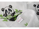 MAKIAN Mulltuch 4-er Set 70 x 70 cm Grün und Weiss Panda
