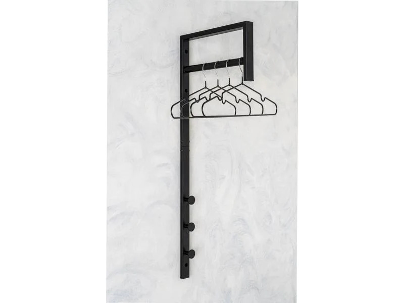 House Nordic Garderobenleiste Trento 30 x 82 cm, Schwarz