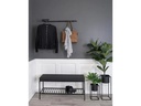 House Nordic Garderobenleiste Trento 30 x 82 cm, Schwarz