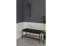 House Nordic Garderobenleiste Trento 30 x 82 cm, Schwarz