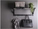 House Nordic Garderobenständer Padova 78 x 34 cm, Schwarz/Silber