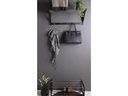 House Nordic Garderobenständer Padova 78 x 34 cm, Schwarz/Silber