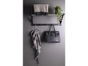 House Nordic Garderobenständer Padova 78 x 34 cm, Schwarz/Silber