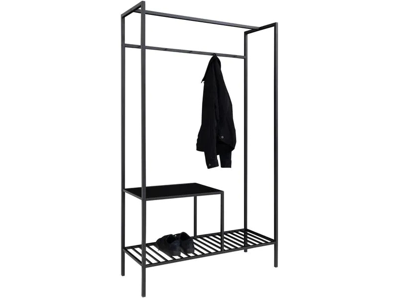 House Nordic Garderobenständer Vita 170 cm, Schwarz