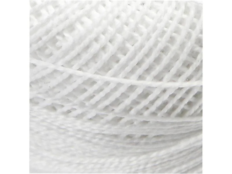 Creativ Company Näh- und Stickgarn Weiss, 20 g