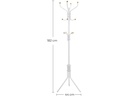 Songmics Garderobenständer 182 cm, Weiss, Metall