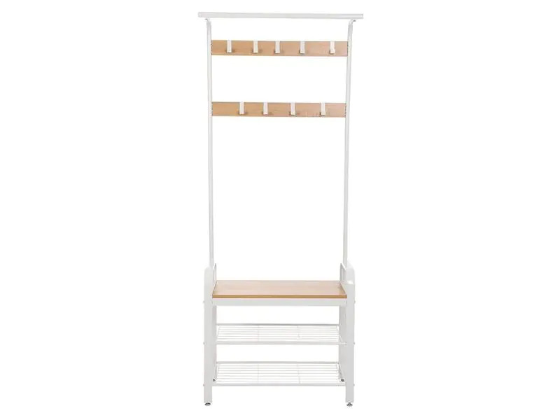 VASAGLE Garderobenständer mit Schuhablage 183 x 72 cm, Braun