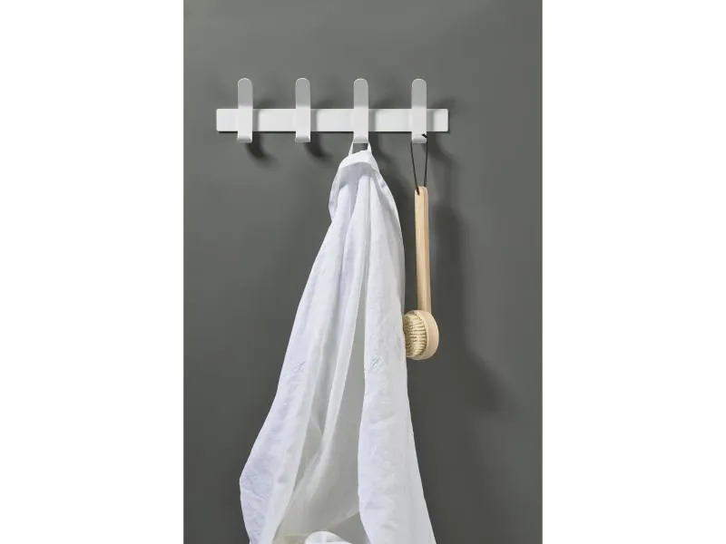 Zone Denmark Garderobenleiste A-Rack 4 Haken, Weiss
