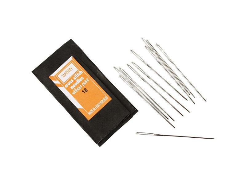 Creativ Company Sticknadel Nr. 18 stumpfe Spitze 25 Stück