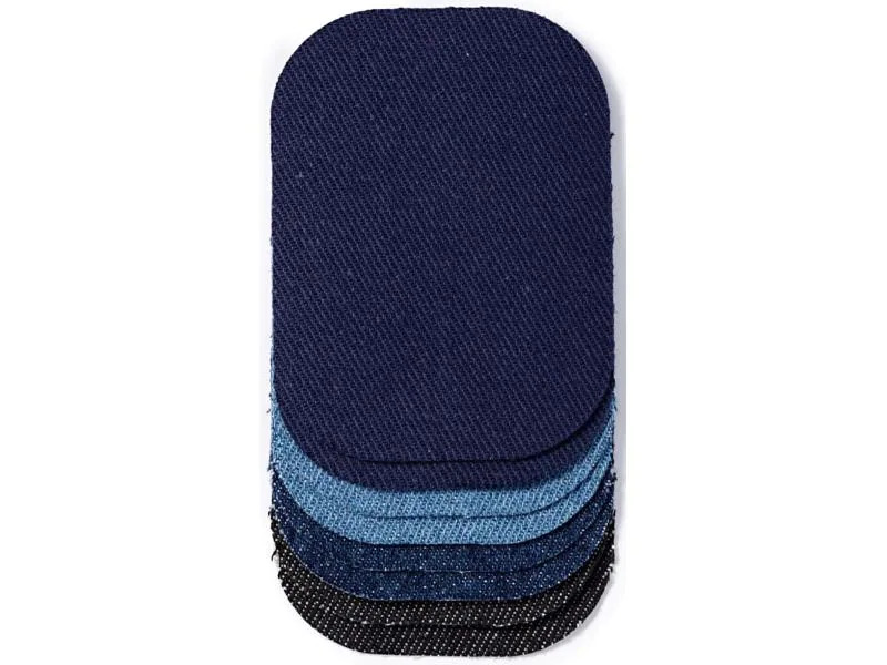 Prym Applikation Mini Patches, 8 x 6 cm jeans, 8 Stück,