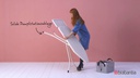 Brabantia Bügeltisch Morning Breeze mit Dampfbügeleisenablage