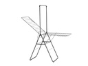 Brabantia Standtrockner HangOn mit Stange 25 m, Schwarz
