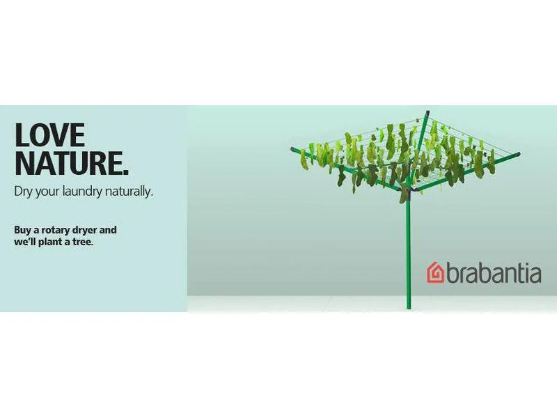 Brabantia Standtrockner HangOn 20 m, Schwarz
