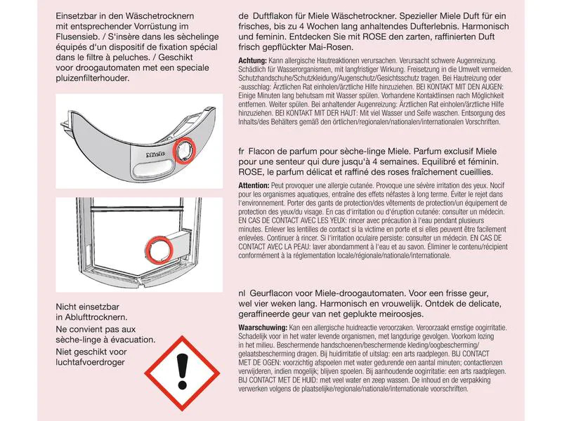 Miele Duftflacon Rose FA R 151 L 1 Stück