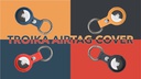 Troika Schlüsselanhänger Airtag Cover Rot