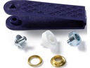Prym Ösen + Scheiben 8 mm, Gold, 24 Stück