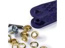 Prym Ösen + Scheiben 5 mm, Gold, 40 Stück