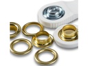 Prym Ösen + Scheiben 11 mm, Gold, 15 Stück