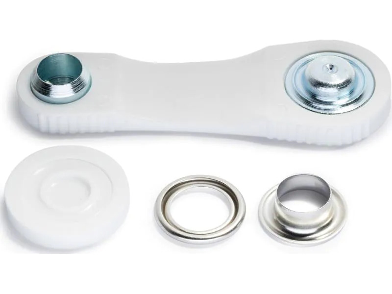 Prym Ösen + Scheiben 11 mm Silber, 15 Stück