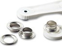 Prym Ösen + Scheiben 11 mm Silber, 15 Stück