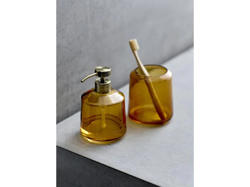 Södahl Seifenspender Vintage 450 ml, Bernstein, Glas