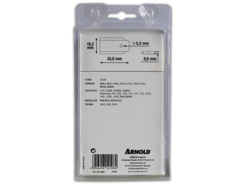 Arnold Ersatzmesser TiN-Cut AR1 Husqvarna, Gardena, McCulloch