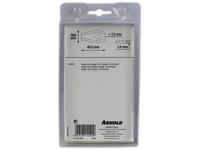 Arnold Ersatzmesser TiN-Cut AR2 Bosch Indego