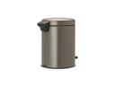 Brabantia Kosmetikeimer NewIcon 5 l, Platinum