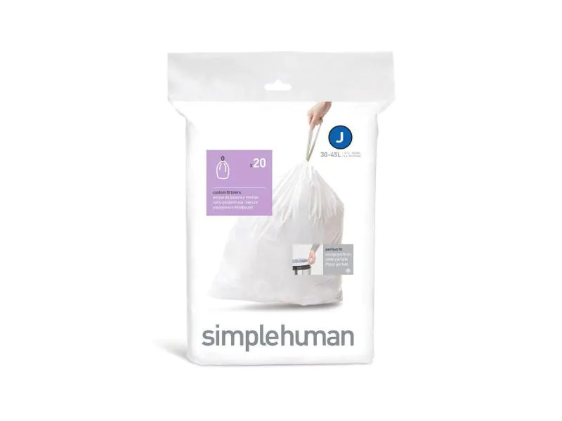 Simplehuman Müllbeutel J 30-45 Liter, 20 Müllbeutel