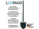 Loomaid Toilettenbürste LOOMAID aus Silikon, Grau, schmutzabweisend