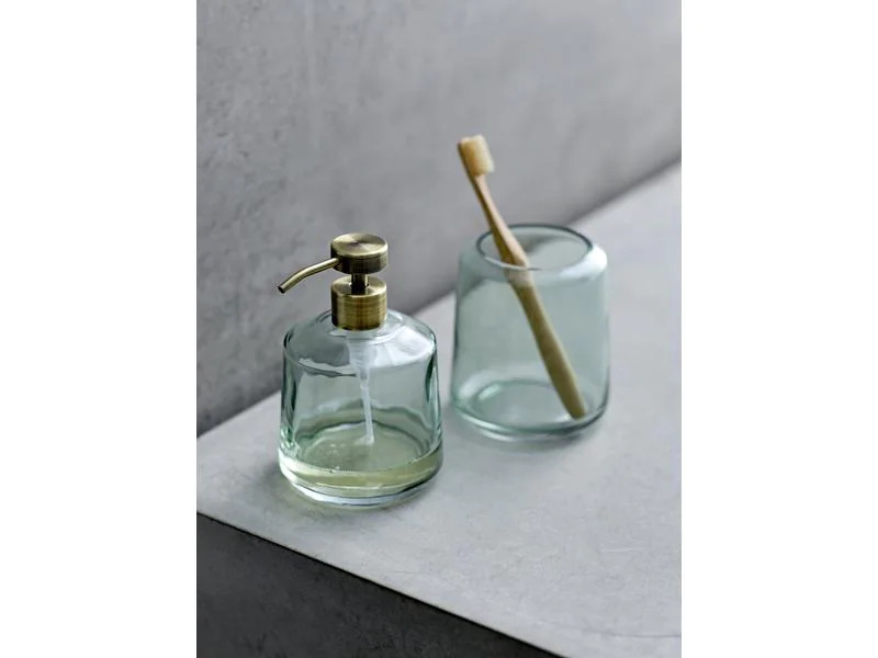 Södahl Zahnputzbecher Vintage Rauchblau, Glas