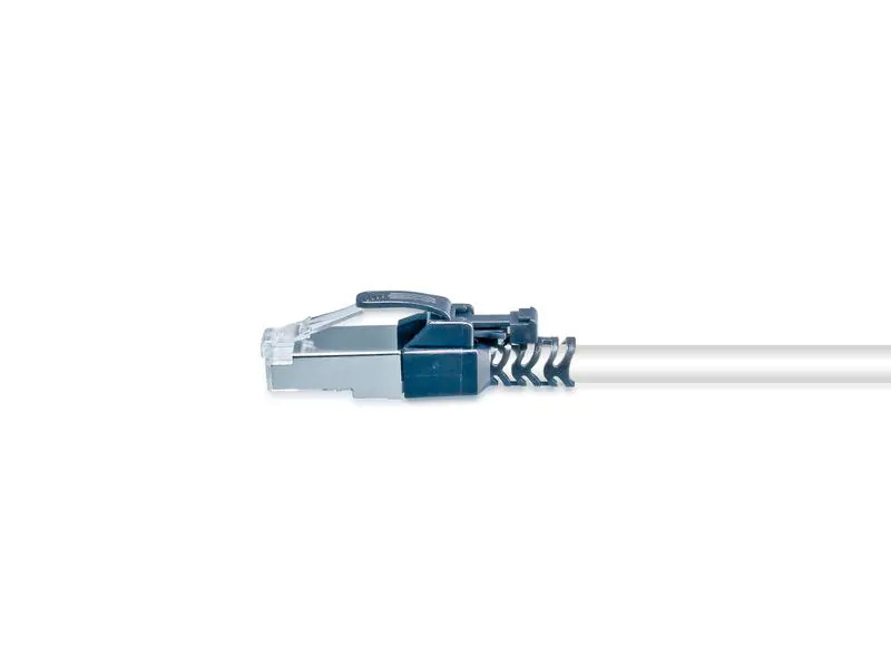 Wirewin Patchkabel Securelock Cat 6A, S/FTP, 0.3 m, Grau