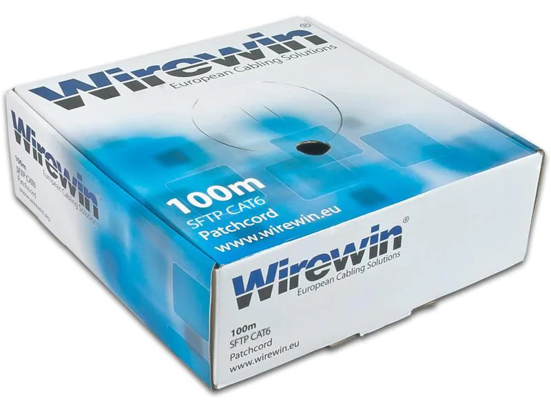 Wirewin Rangierkabel VKBOX KAT6 PATCH Cat 6, S/FTP, 100 m, Grau