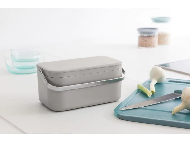 Brabantia Komposteimer Sink side Caddy 1.8 l, Grau