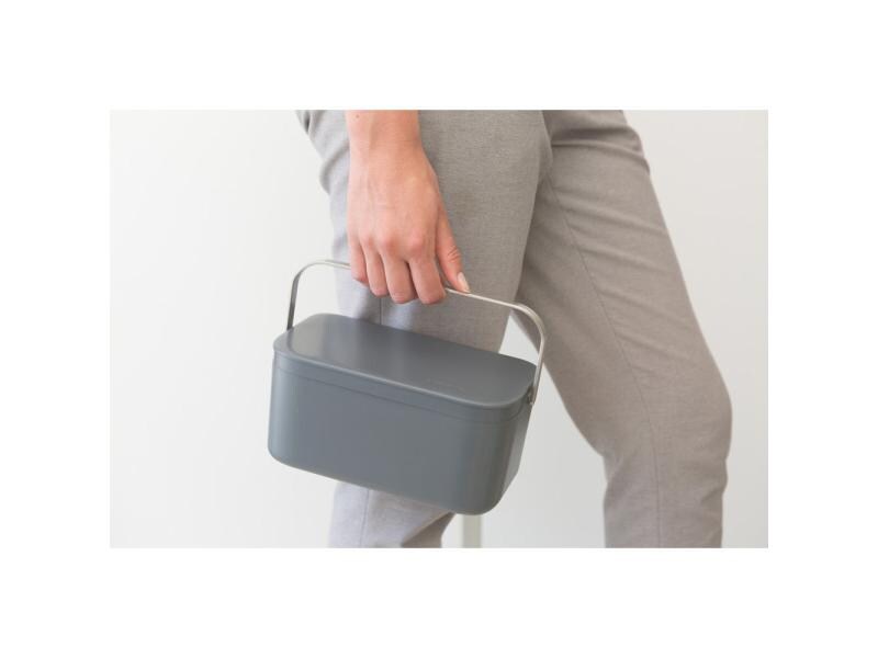 Brabantia Komposteimer Sink side Cady 1.8 l, Dunkelgrau