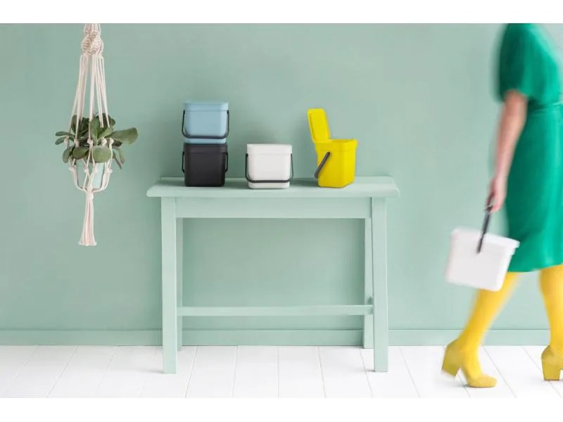 Brabantia Komposteimer Sort &amp; Go 3 l, Grau