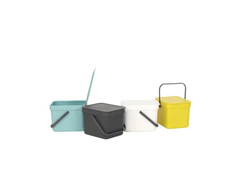 Brabantia Komposteimer Sort &amp; Go 6 l, Grau