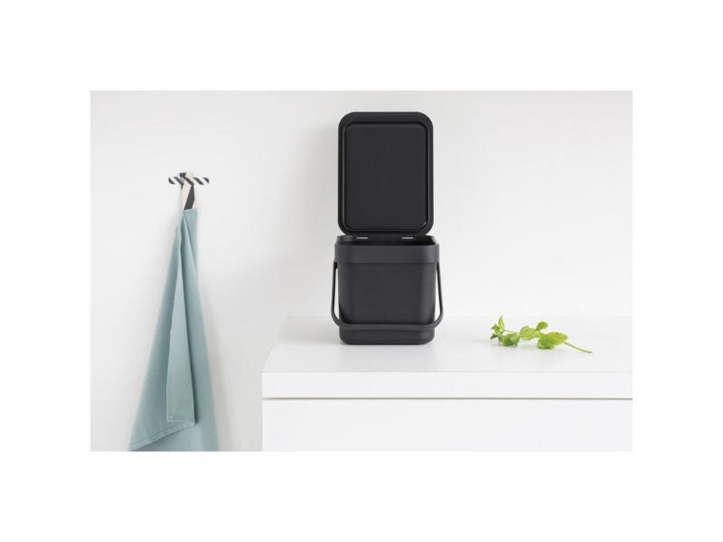 Brabantia Komposteimer Sort &amp; Go 6 l, Grau