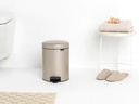 Brabantia Kosmetikeimer NewIcon 5 l, Champagner