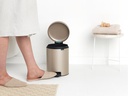 Brabantia Kosmetikeimer NewIcon 5 l, Champagner